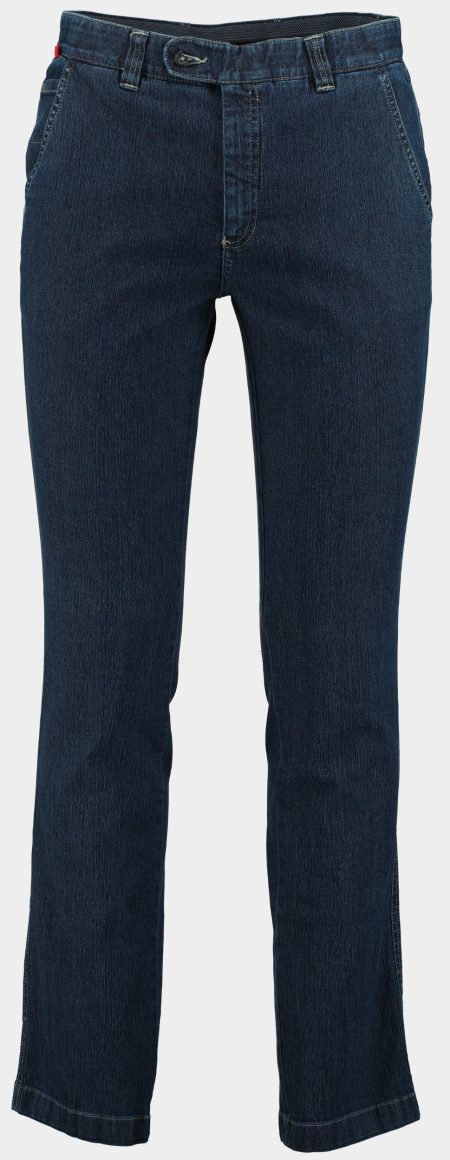 Bos Flatfront Jeans Blauw 02 AW R-001/Denim