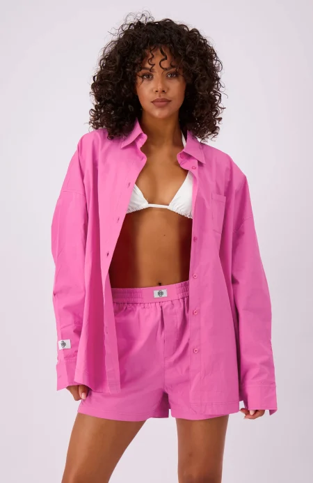 Black Bananas Classic Blouse Dames Roze - Maat L - Kleur: Roze | Soccerfanshop