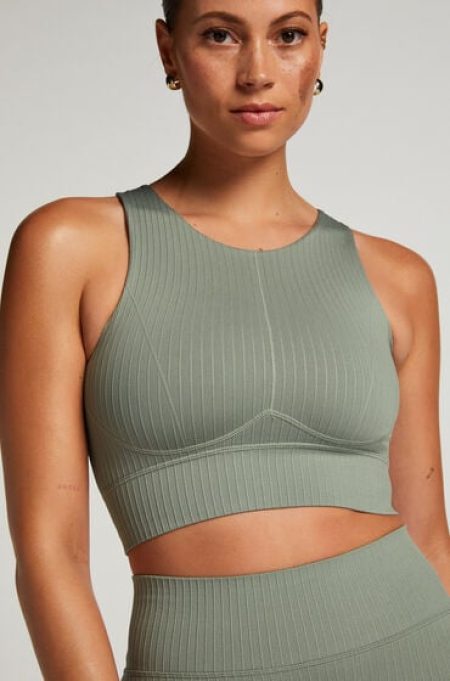 Hunkemöller HKMX naadloze Sport bh Level 2 Groen