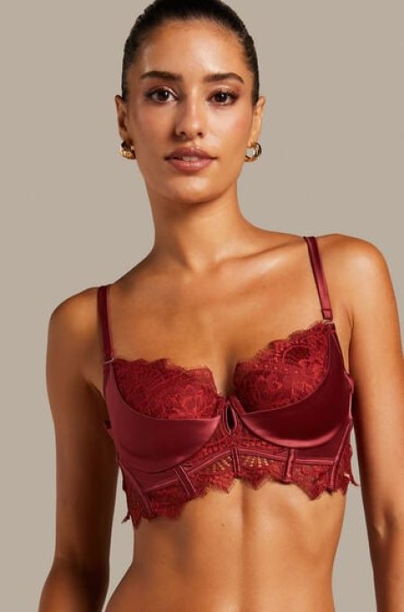 Hunkemöller Voorgevormde longline beugel bh Zoe Rood