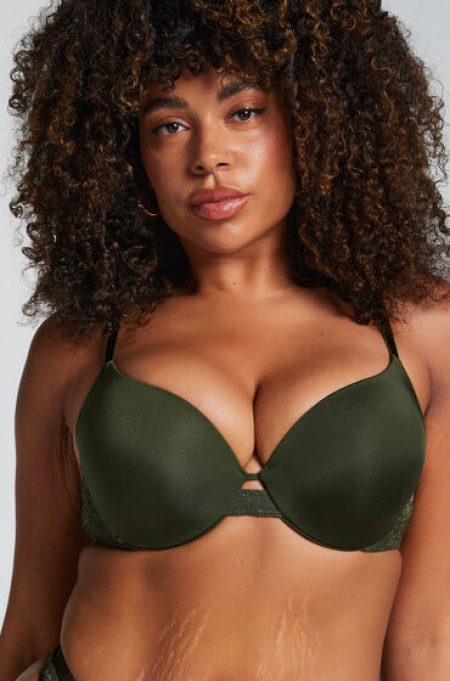 Hunkemöller Voorgevormde push-up beugel bh Lea Groen