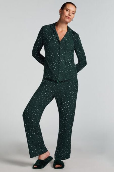 Hunkemöller Pyjamabroek Jersey Groen