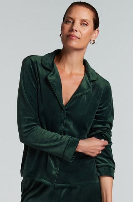 Hunkemöller Lange mouwen jacket velours Groen