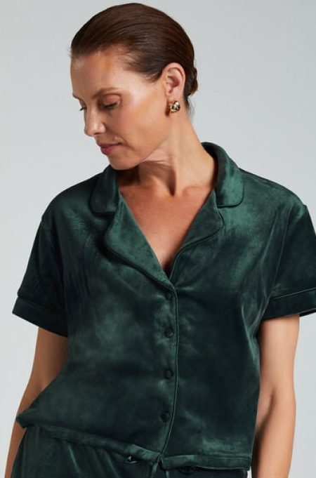 Hunkemöller Velours Jacket Groen