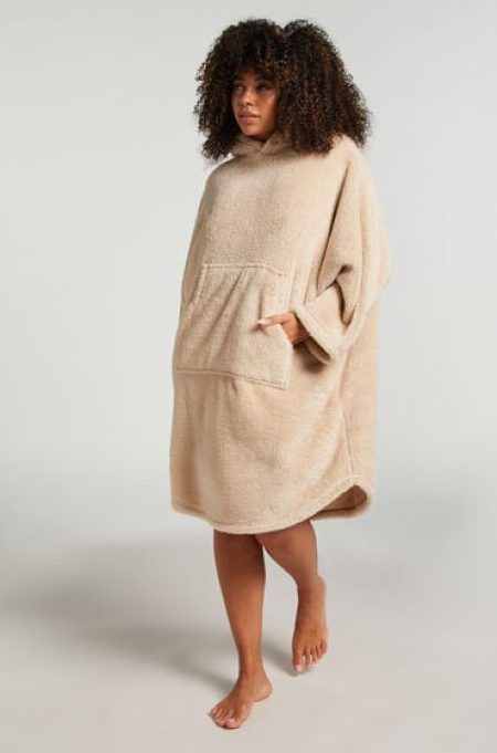 Hunkemöller Snuggle Fleece Jurk Lounge Beige