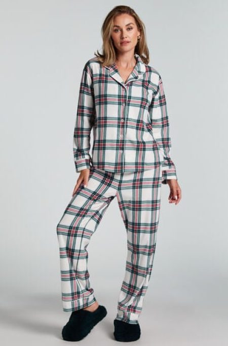 Hunkemöller Pyjamaset Fleece Wit