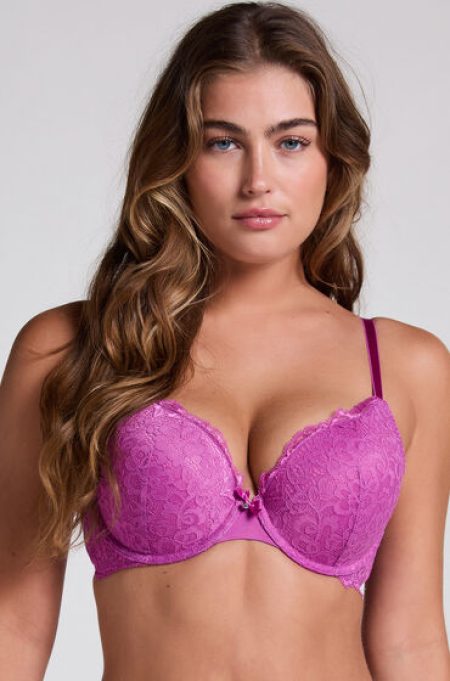 Hunkemöller Voorgevormde push-up beugel bh Marine Paars