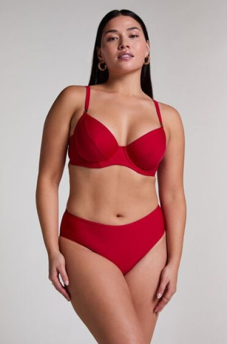 Hunkemöller Luna Rio Midi Bikinibroekje Rood