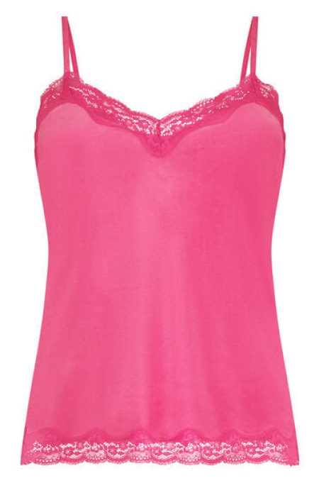 Hunkemöller Cami top Velours Lace Roze