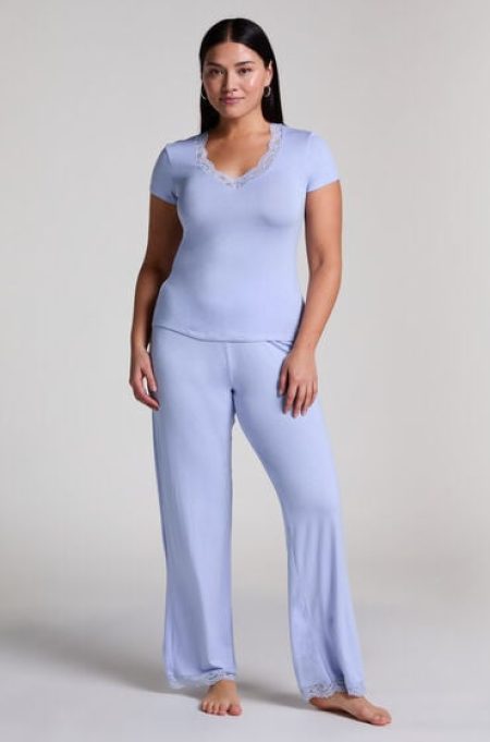 Hunkemöller Pyjamaset Nanna Blauw