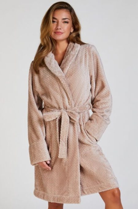 Hunkemöller Badjas Fleece Beige