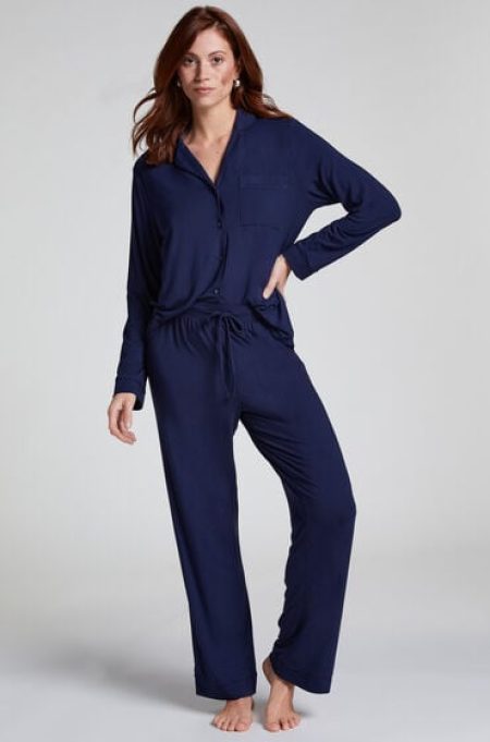 Hunkemöller Broek Jersey Essential Blauw