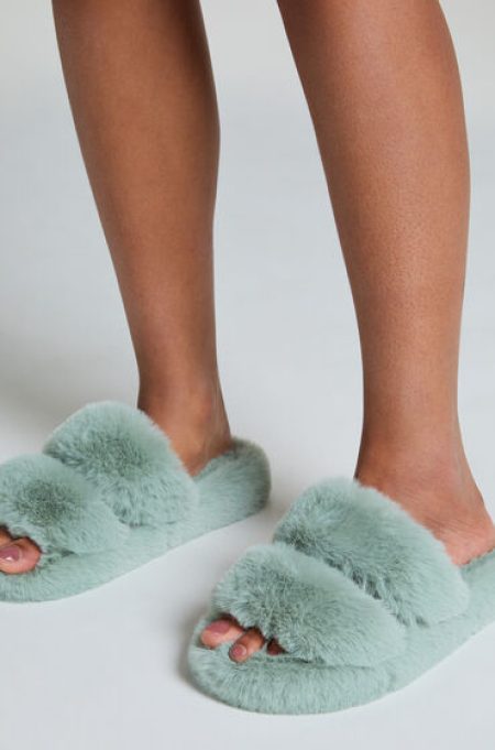 Hunkemöller Slippers Double Strap Groen