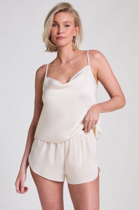 Hunkemöller Minimal satijnen short Wit