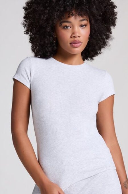 Hunkemöller Pointelle Top Grijs