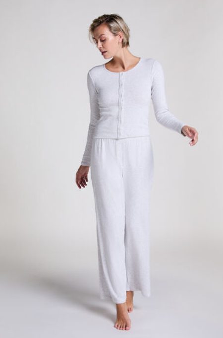 Hunkemöller Pyjamabroek Pointelle Grijs