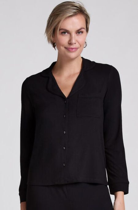 Hunkemöller Jacket Rib Essential Zwart