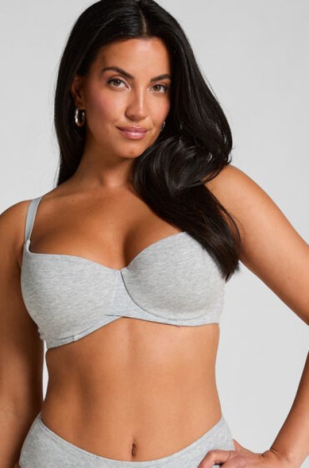 Hunkemöller Katoenen voorgevormde beugel bh Grijs