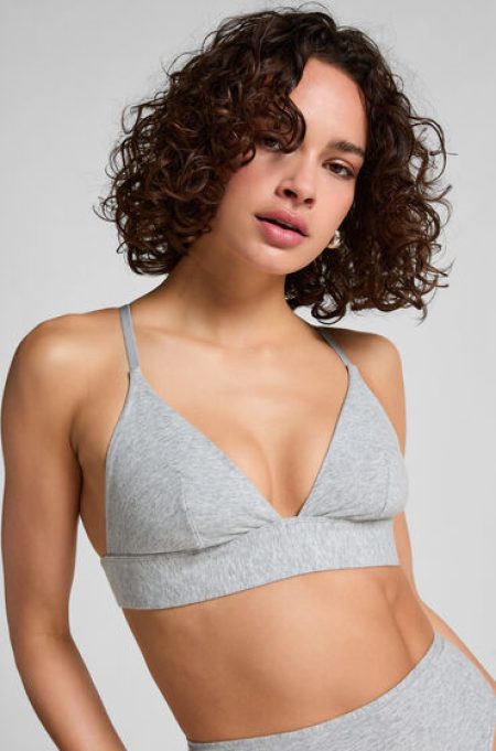 Hunkemöller Katoenen bralette Grijs