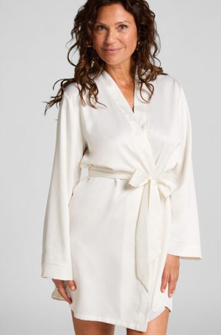 Hunkemöller Kimono Bruid Satijn Wit