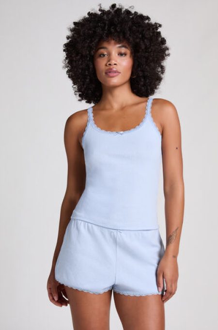 Hunkemöller Pointelle Short Blauw