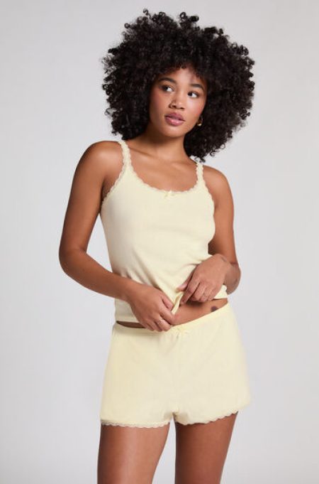 Hunkemöller Pointelle Short Geel