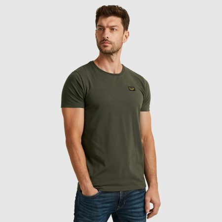 Pme Legend Short Sleeve R-neck Cotton Elastan Basic T-shirts 8039 - Beluga