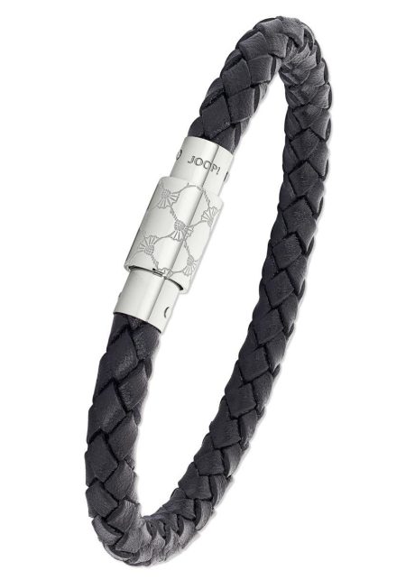Joop! Leren armband 2023437 met zirkoon (synthetisch)