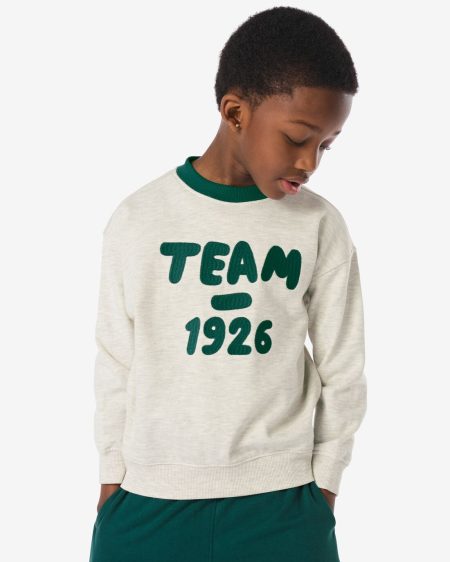 051 Kindersweater 'team 1926' Ecru (ecru)