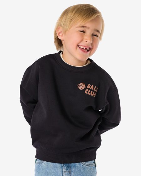 051 Kindersweater &apos;ball Club&apos; Zwart (zwart)