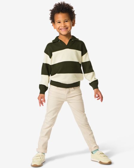 HEMA HEMA Kinderbroek Jogdenim Zand (zand)