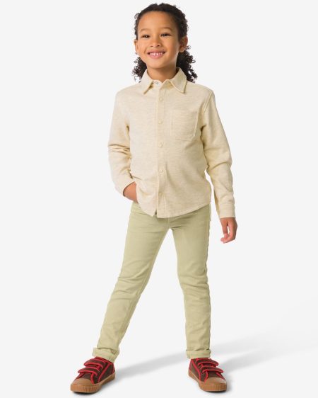 HEMA HEMA Kinderbroek Jogdenim Lichtgroen (lichtgroen)