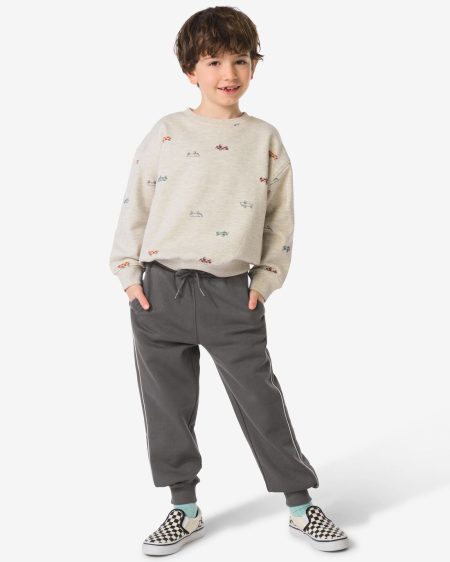 HEMA HEMA Kinderbroek Sweatstof Donkergrijs (donkergrijs)