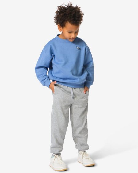 HEMA HEMA Kinderbroek Sweatstof Grijsmelange (grijsmelange)
