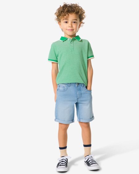 051 Kindershort Jogdenim Lichtblauw (lichtblauw)