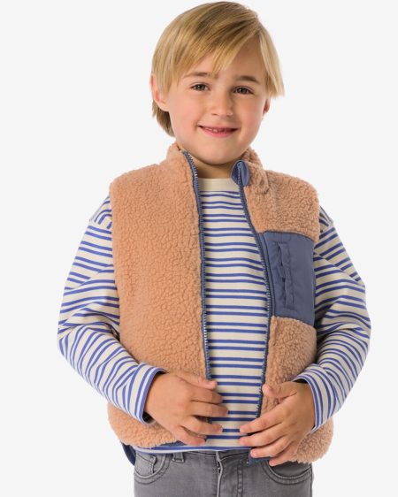 051 Omkeerbaar Kindergilet Teddy Blauw (blauw)