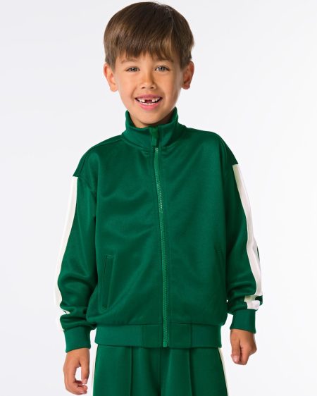 051 Kinder Sweatvest Felgroen (felgroen)