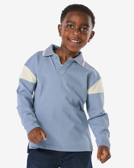 051 Kinder Poloshirt Blauw (blauw)