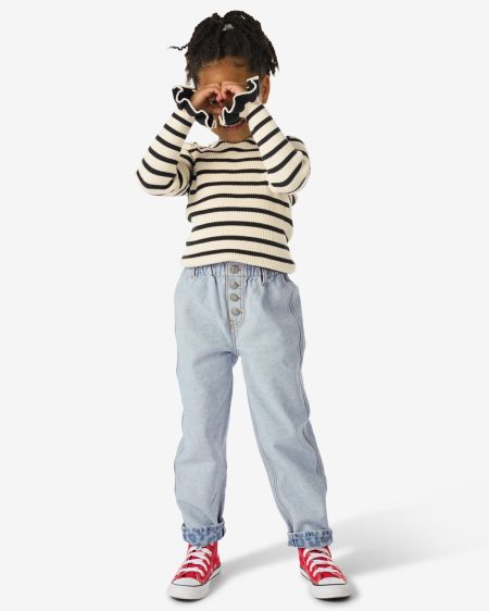 051 Omkeerbare Kinderjeans Middenblauw (middenblauw)