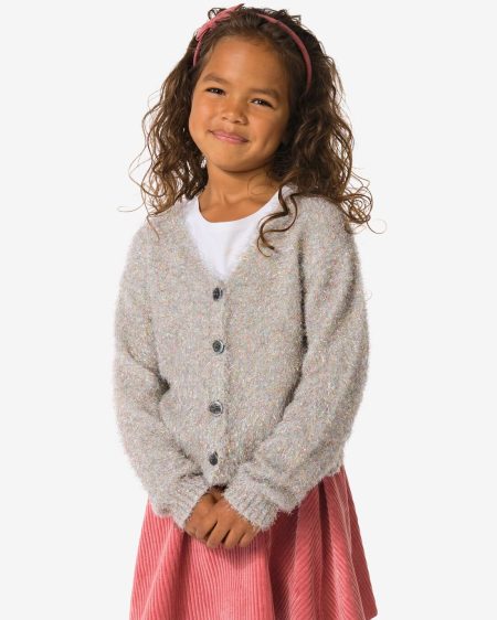 HEMA HEMA Kindervest Glitter Zilver (zilver)