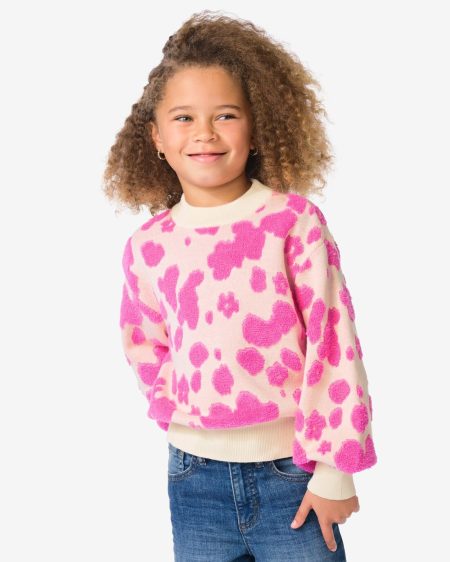 HEMA HEMA Kindertrui Gevlekt Ecru (ecru)