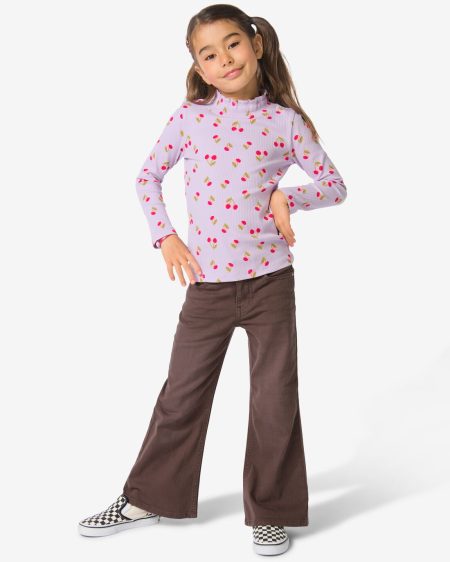 HEMA HEMA Kinderjeans Bootcut Twill Bruin (bruin)