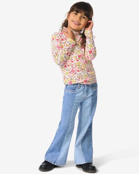 HEMA HEMA Kinderjeans Bootcut Lichtblauw (lichtblauw)