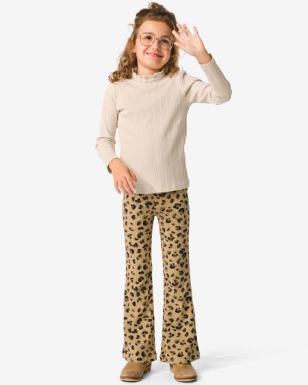 HEMA Kinderlegging Flared Fit Dieren Bruin (bruin)