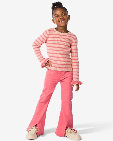 HEMA Kinderjeans Flared Roze (roze)