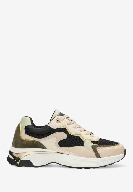 Sneaker Pippin Love Gebroken Wit/Zwart