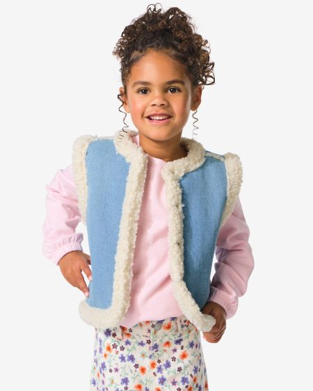 HEMA Kindergilet Denim Lichtblauw (lichtblauw)