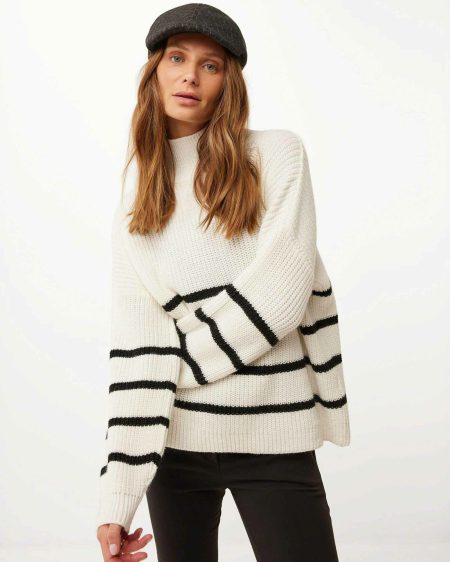 Turtle neck knitted sweater Off White