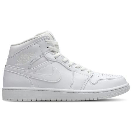 Jordan Aj1 Mid Sneakers Heren - Wit - Maat 47.5 - Leer