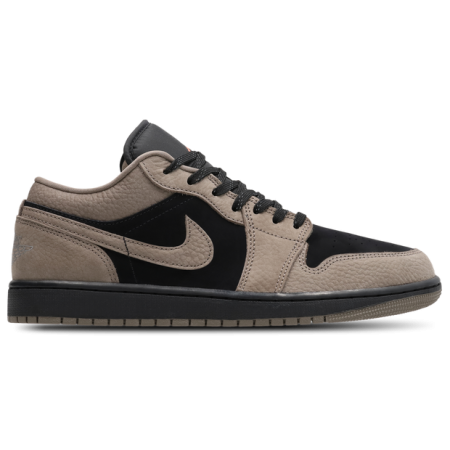 Jordan 1 Low Sneakers Heren - Zwart - Maat 42 - Suède